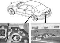  Назначение и расположение электрических разъёмов Mercedes-Benz W203