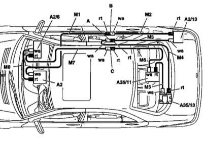  Цифровая шина данных CAN Mercedes-Benz W203